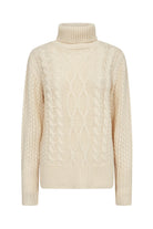 Soya Concept Ibbe Cable Knit Jumper - Cream