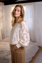 Soya Concept Ibi Jacquard Blouse - Cream