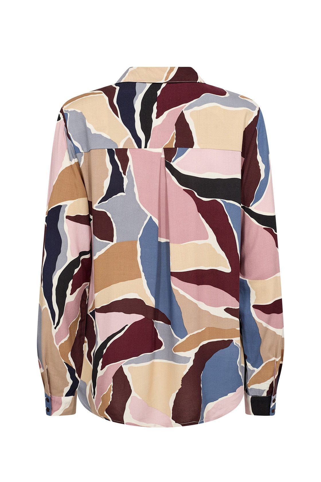 Soya Concept Ilana Abstract Print Shirt - Wine Combi