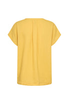 Soya Concept Ina Linen Blend T-Shirt - Golden Yellow