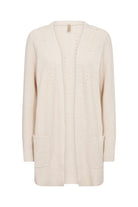 Soya Concept Kanita Mid-Length Cardigan - Cream Melange