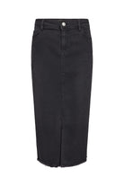 Soya Concept Kimberly 29 Midi Skirt - Dark Grey Denim