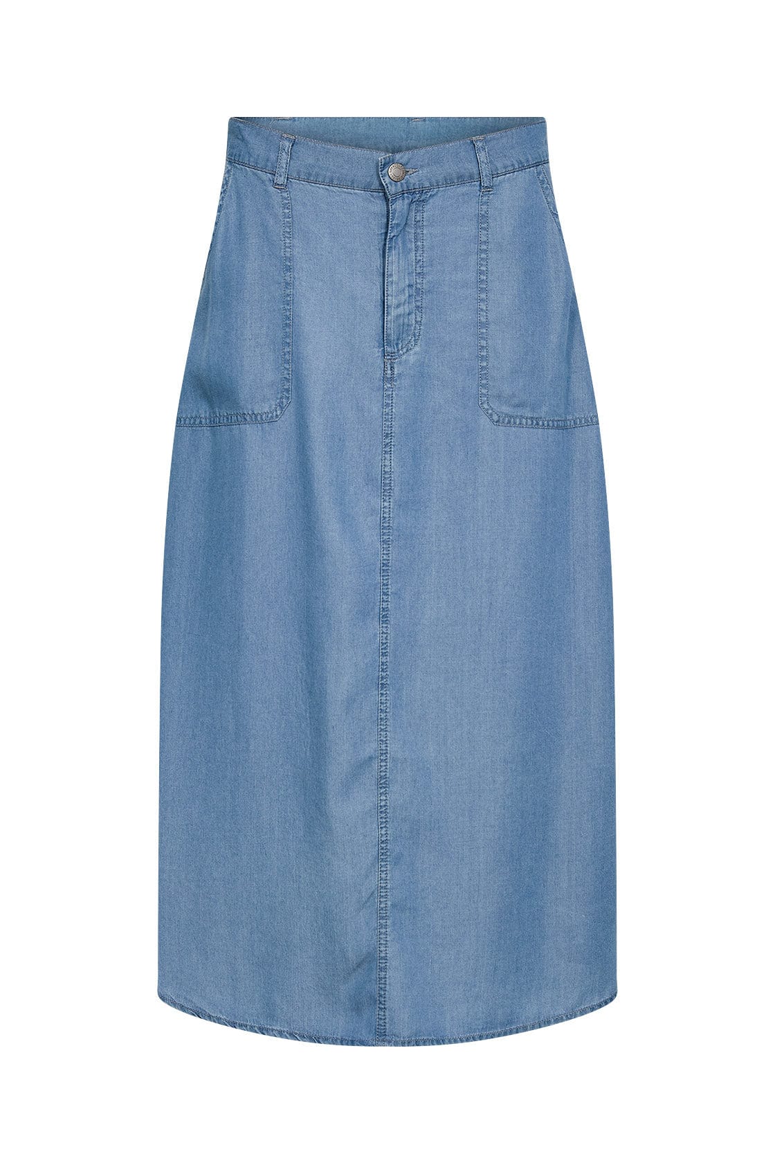 Soya Concept Liv Chambray Skirt - Medium Blue