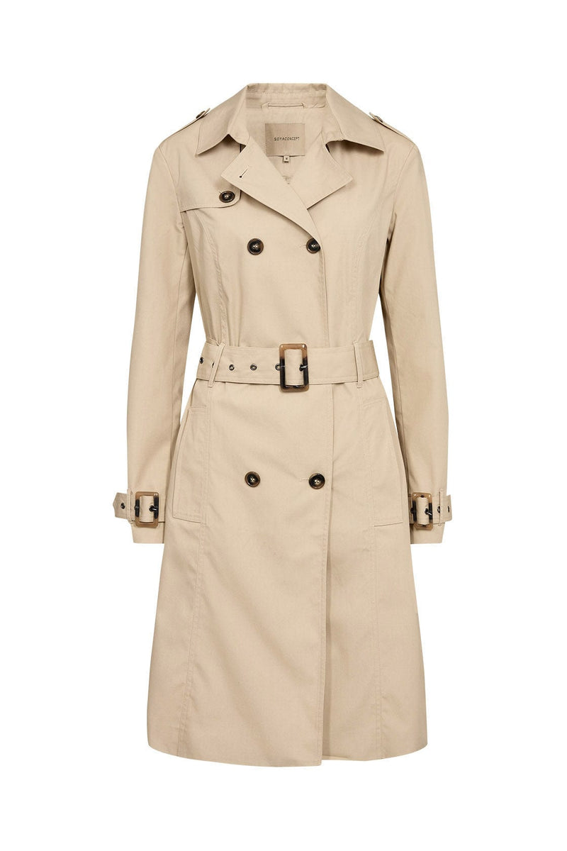 Soya Concept Lora Trench Coat - Sand – Potters of Buxton