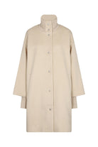 Soya Concept Madelon Longline Wool Blend Jacket - Sand