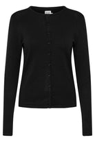 Soya Concept Mila Round Neck Button Through Cardigan - Black