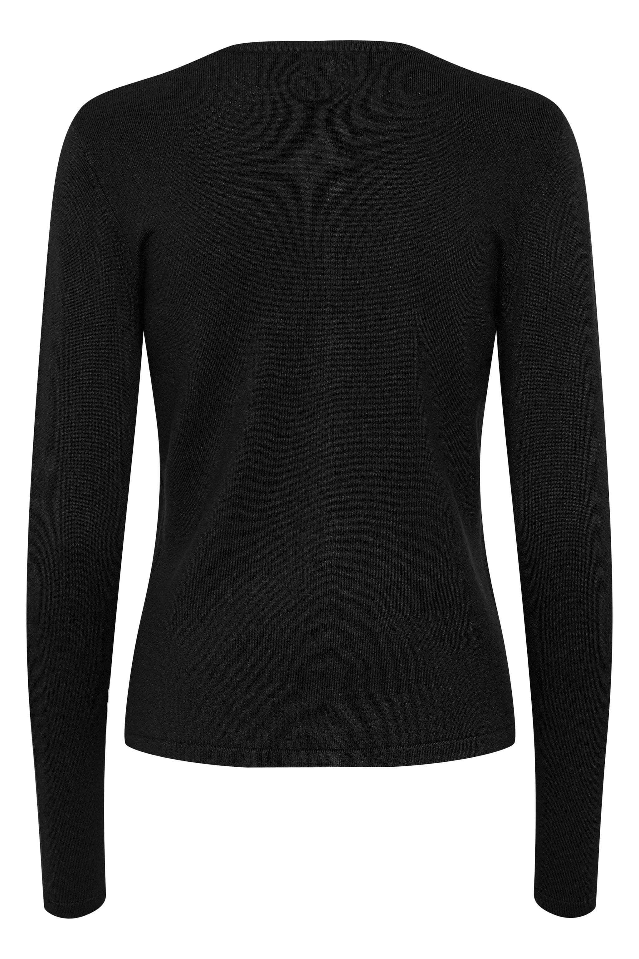 Soya Concept Mila Round Neck Button Through Cardigan - Black