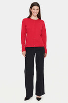 Soya Concept Mila Round Neck Button Through Cardigan - Winterberry