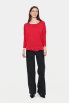 Soya Concept Mila Round Neck Jumper - Winterberry