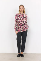 Soya Concept Nanna Printed Shirt - Fuchsia Combi