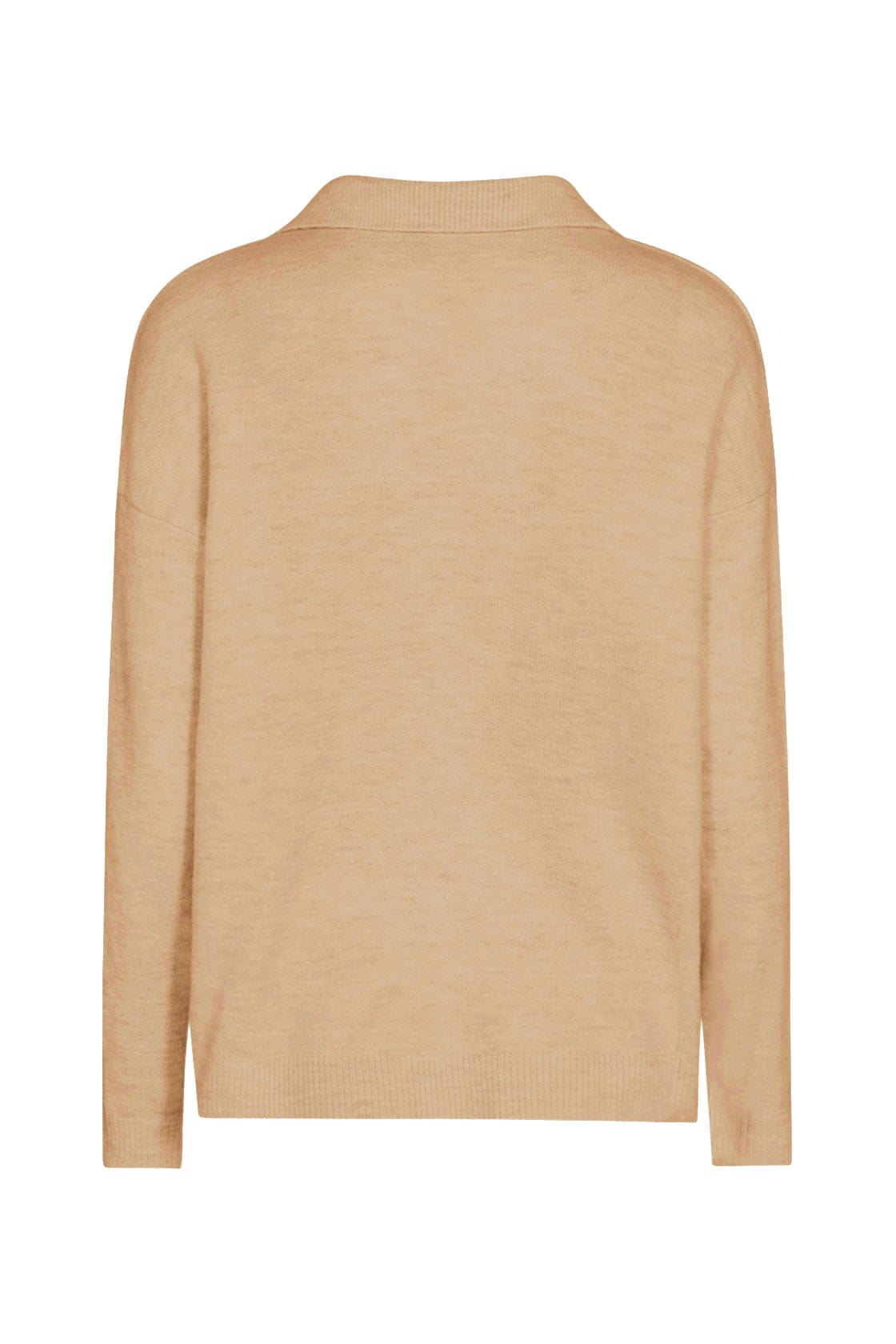 Soya Concept Nessie Collared Pullover - Sand Melange