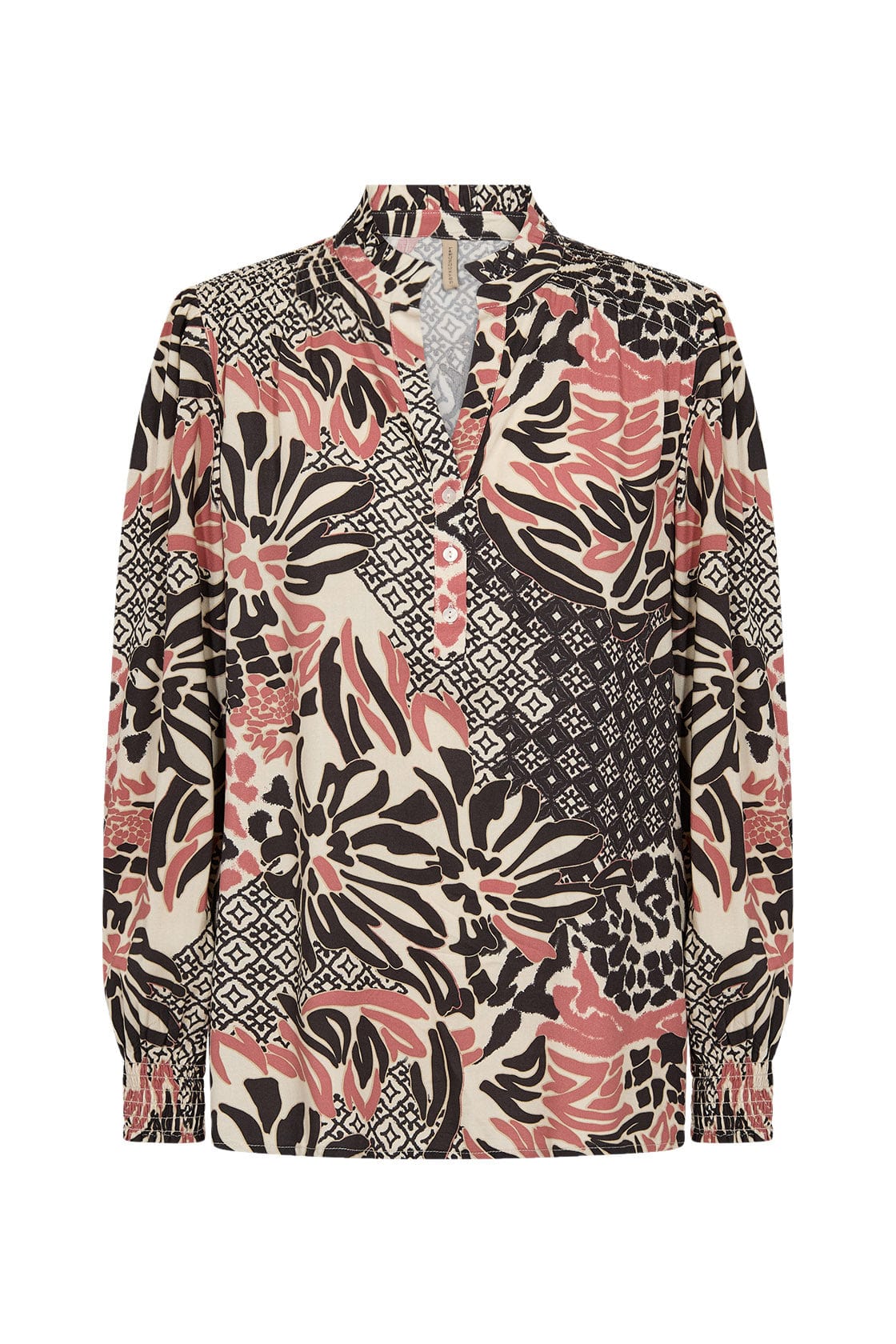 Soya Concept Olette Printed Blouse - Blush Combi