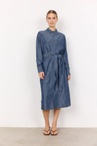 Soya Concept Ontario Lyocell Dress - Medium Blue Denim