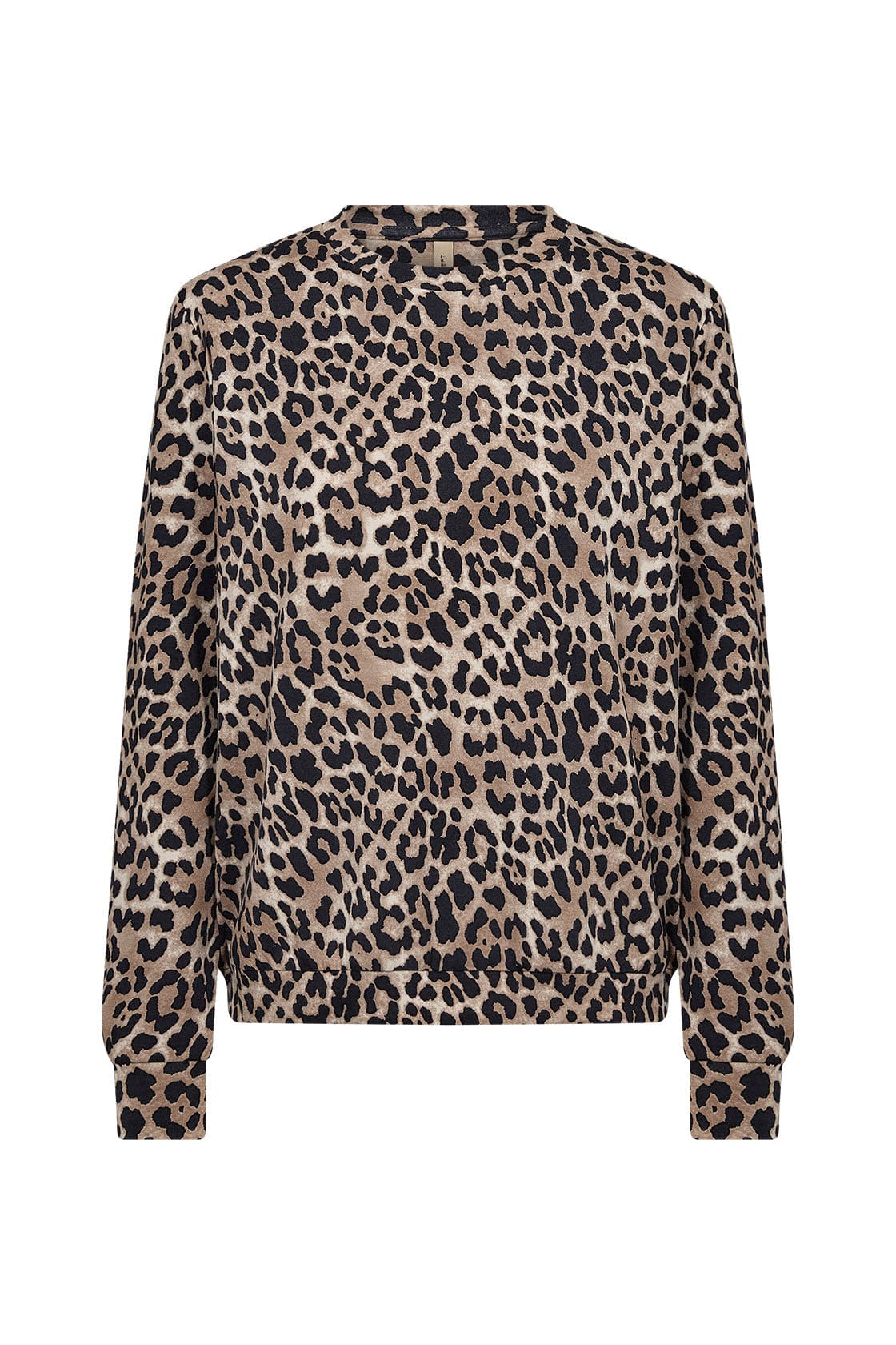 Soya Concept Ophia Leopard Print Top - Sand Combi