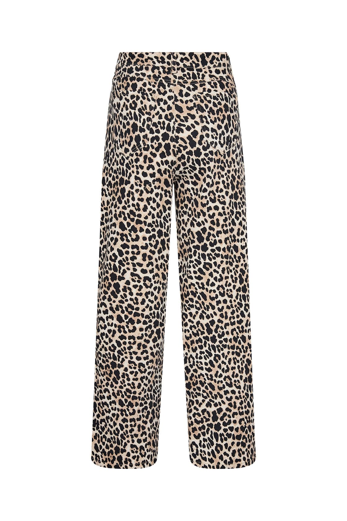 Soya Concept Owena Leopard Print Jeans - Sand Combi