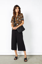 Soya Concept Radia Sustainable Viscose Culottes - Black