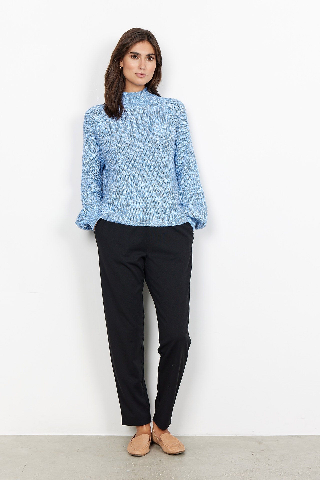 Soya Concept Remone Jumper - Bright Blue Melange