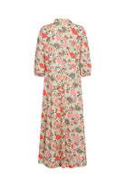 Soya Concept Sammy Floral Print Midi Dress - Dusty Clay Combi