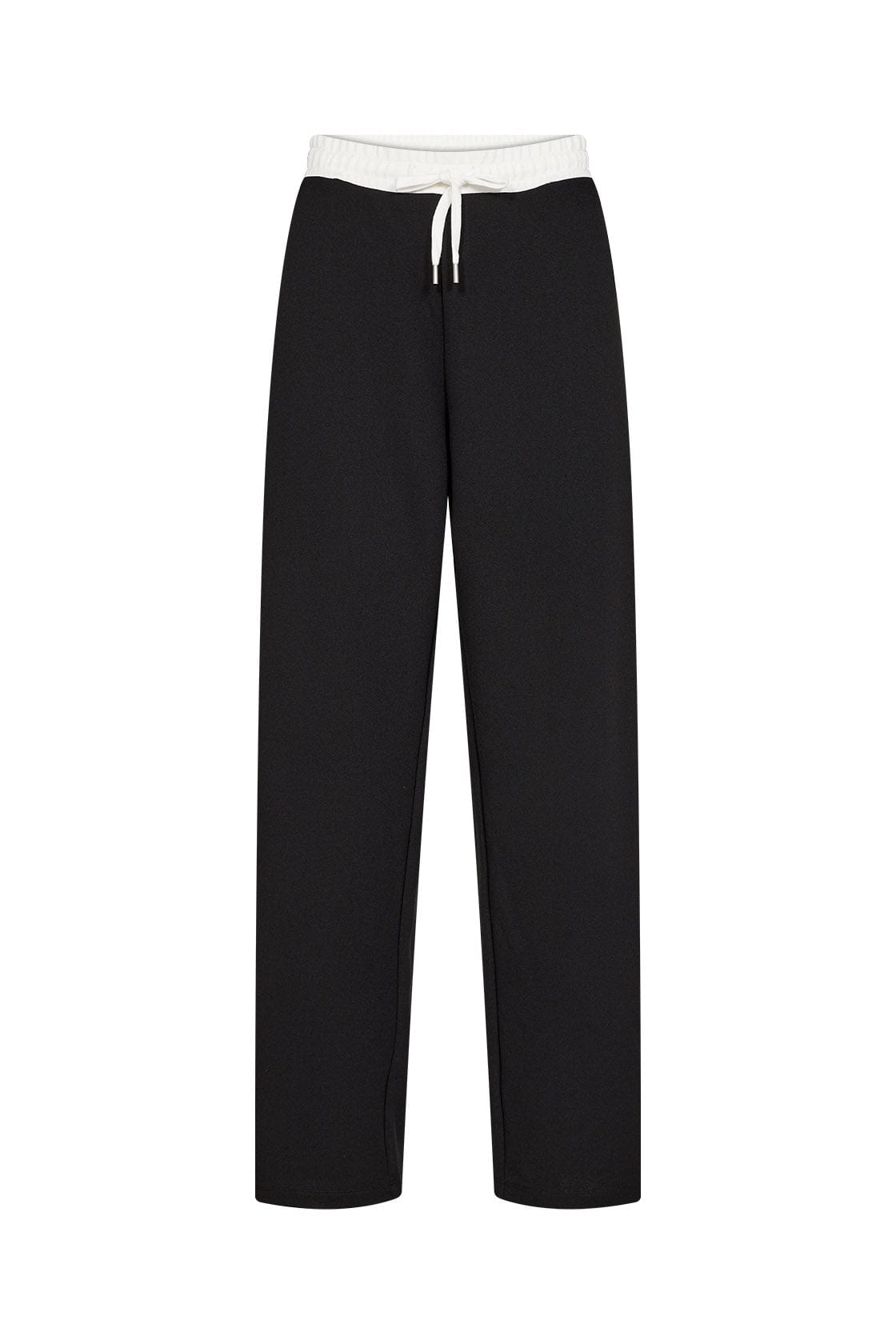 Soya Concept Siham Contrast Elastic Waist Trousers - Black