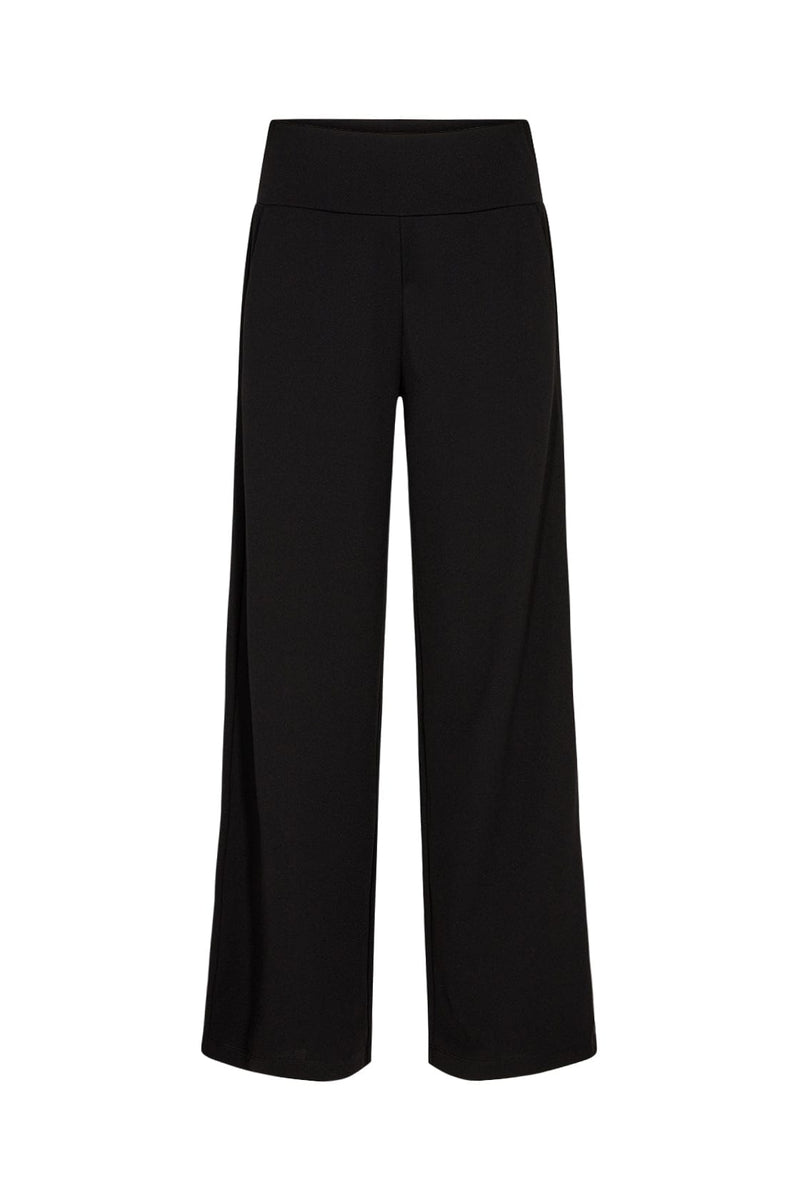 Soya Concept Siham Wide Leg Elastic Waist Trousers - Black – Potters of ...