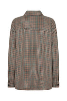 Soya Concept Tatyane Houndstooth Overshirt - Coffee Combi