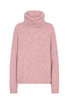 Soya Concept Torino Roll Neck Jumper - Shadow Rose Melange