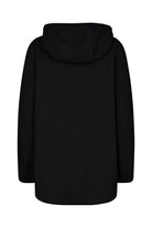 Soya Concept Trine Half Zip Borg Fleece Hoodie - Black