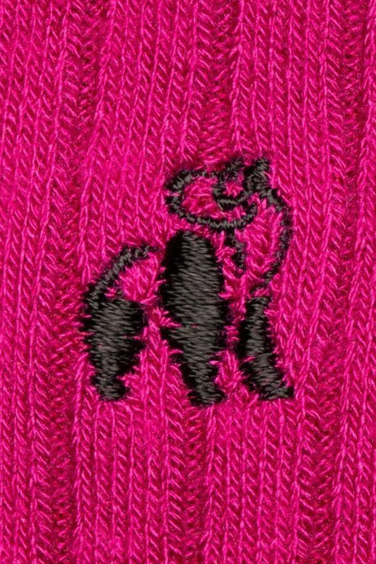 Swole Panda Bamboo Socks - Cerise SP100-S_CERISE_4-7