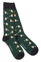 Swole Panda Flying Grouse Bamboo Socks - Green