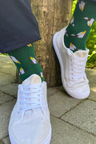 Swole Panda Flying Grouse Bamboo Socks - Green