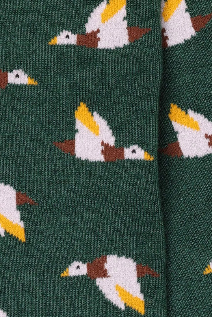 Swole Panda Flying Grouse Bamboo Socks - Green