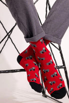 Swole Panda Gorilla Bamboo Socks - Red  SP397_GORILLA_7-11