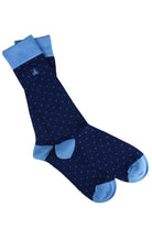 Swole Panda Spotted Bamboo Socks - Sky Blue SP337_SKYBLUE_7-11