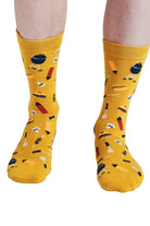 Thought King of The Grill Bamboo Socks - Chartreuse Yellow SSM048_CHARTYELL_7-11