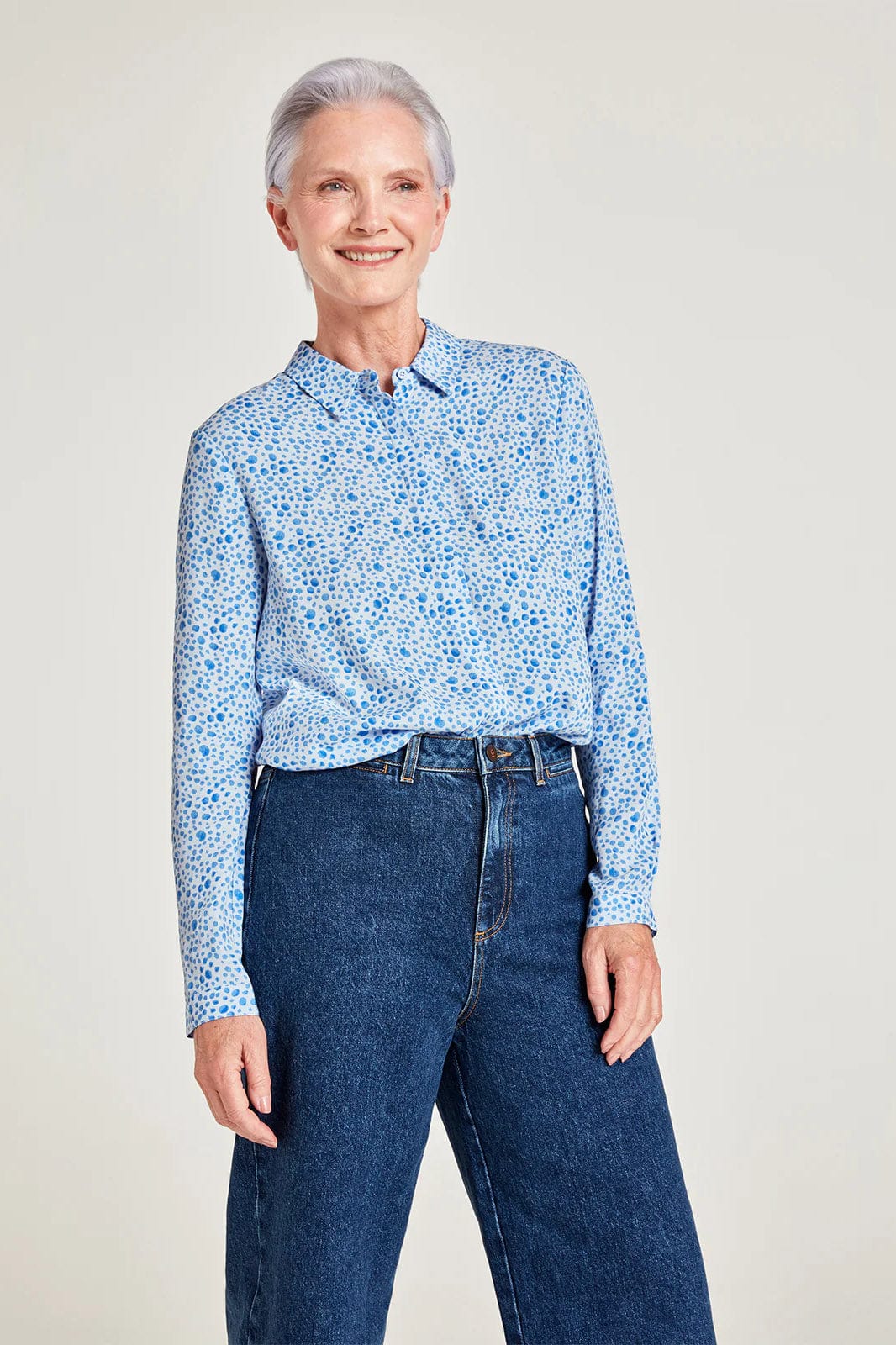 Thought Marian Lenzing EcoVero Blouse - Ice Blue