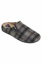 Verbenas Eagle Nantes Check Slippers - Grey