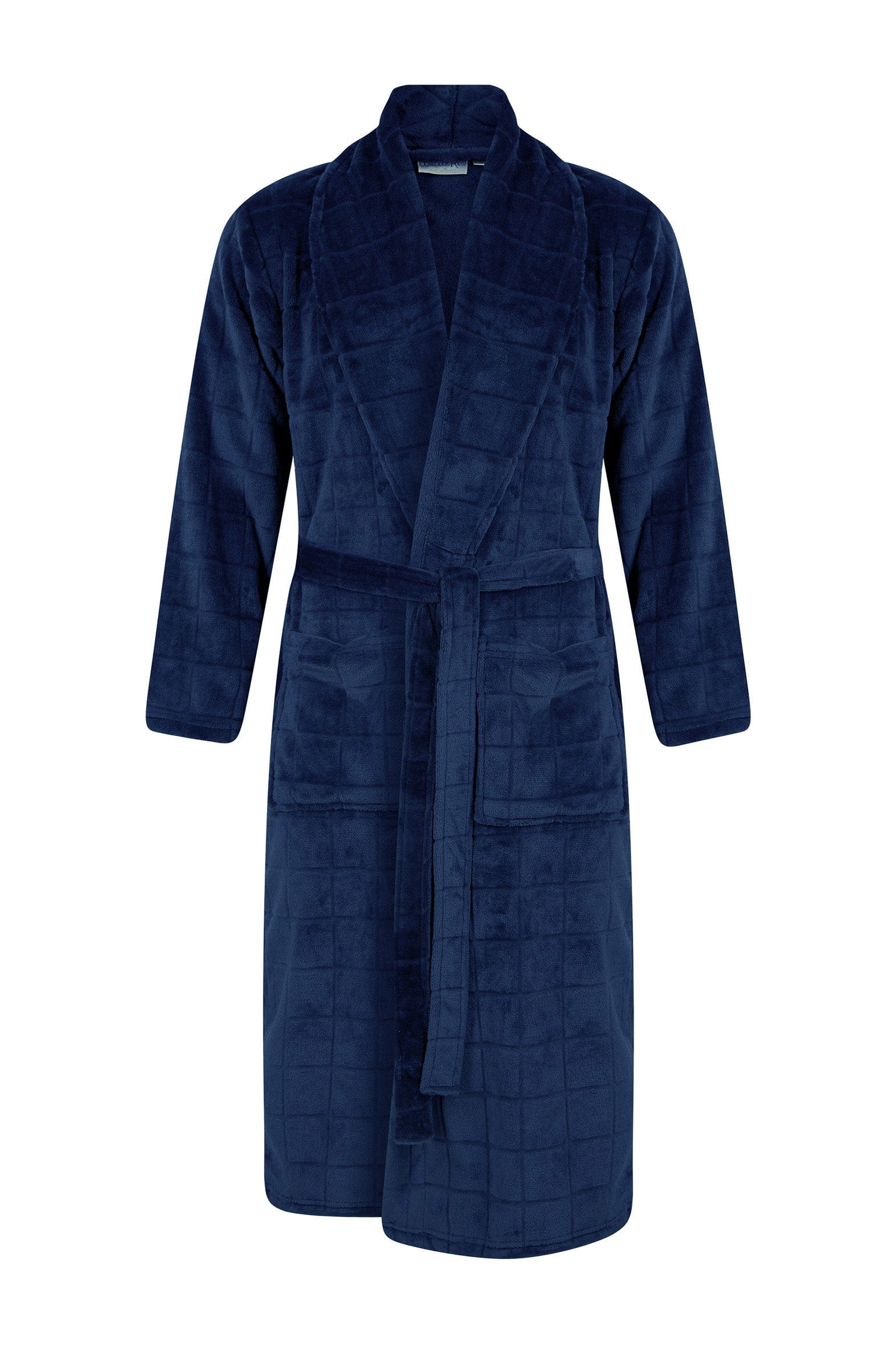 Walker Reid Fleece Robe - Navy