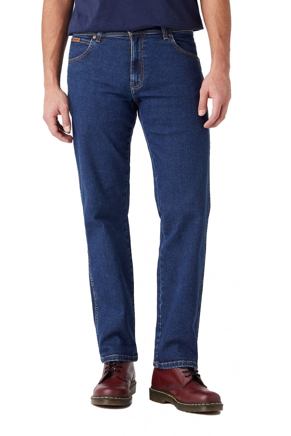 Wrangler Texas Straight Denim Jeans - Darkstone