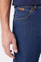 Wrangler Texas Straight Denim Jeans - Darkstone