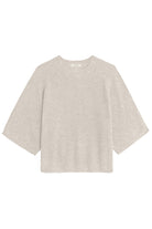 Yerse Half Sleeve Knit Jumper - Stone