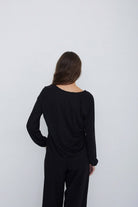 Yerse Long Sleeve Top - Black