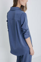 Yerse Satin Shirt - Lead