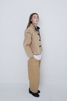 Yerse Shearling Coat - Beige