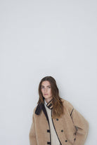 Yerse Shearling Coat - Beige